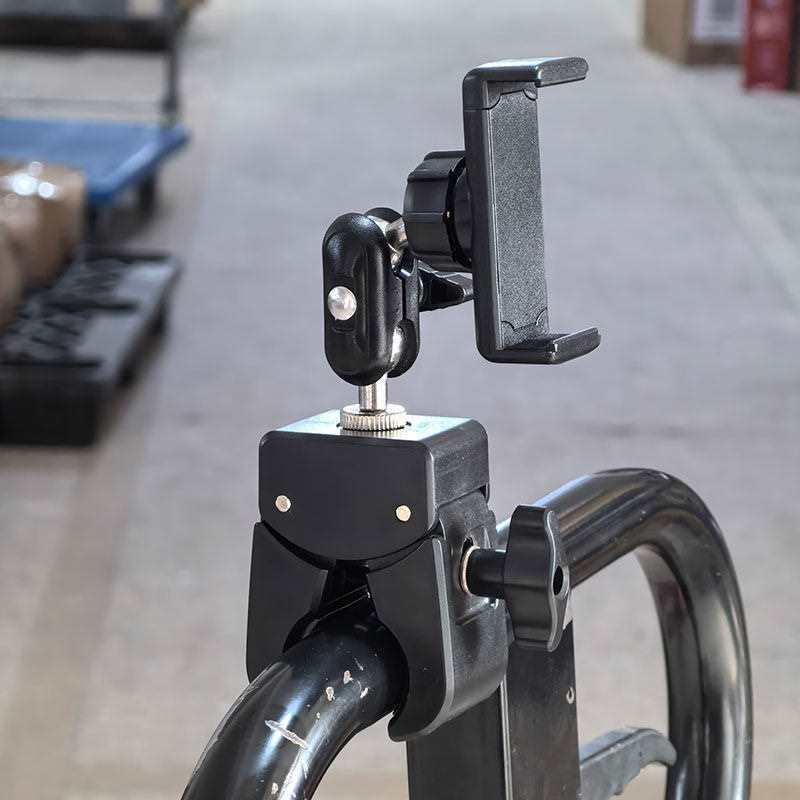 Многофункциональный портативный зажим для телефона для беговой дорожки - Держатель-краб с шаровой головкой 5 см для просмотра шоу.