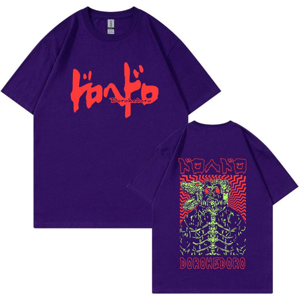 Anime Dorohedoro Kaiman T Shirt Gothic Manga Graphic Print T Shirts Men's Fashion Casual Cotton Oversized T-shirt Streetwear