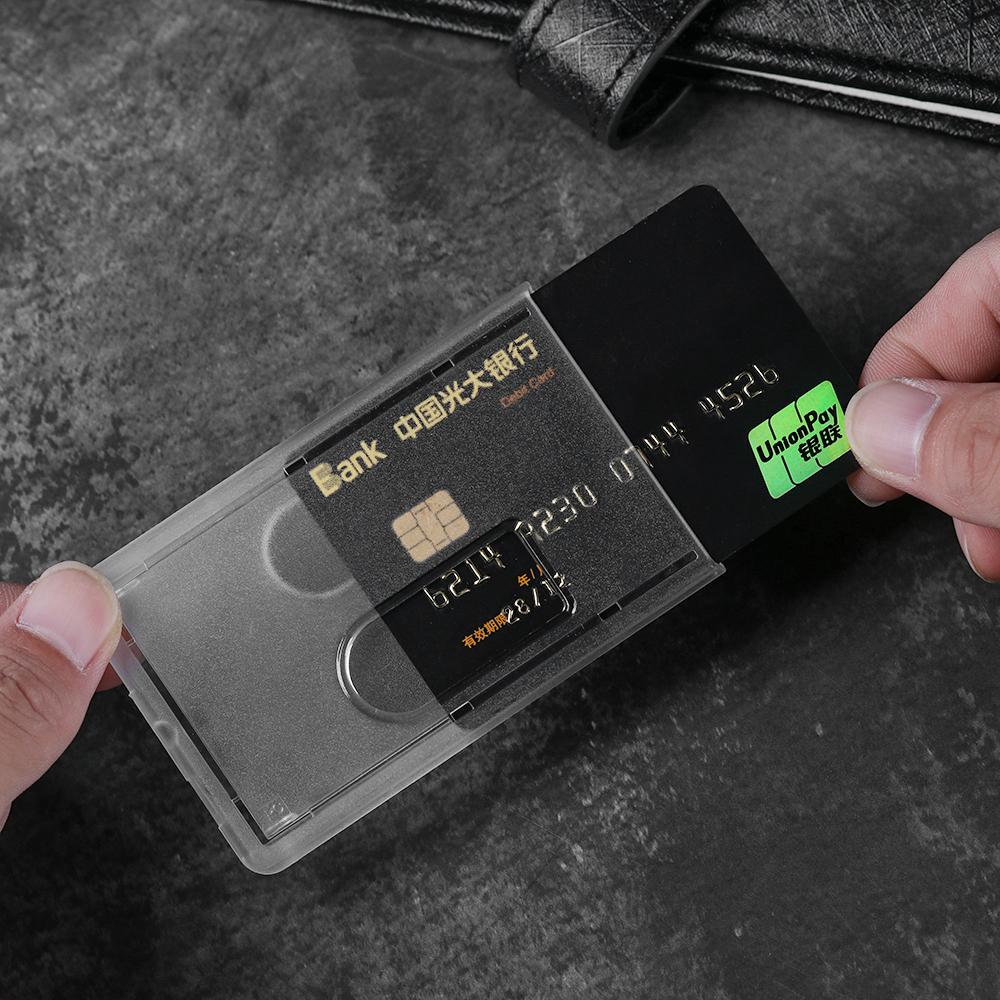 Badge ID Business Case Protector Cover ID Card Pouch Work Card Holders Card Sleeve Name Card