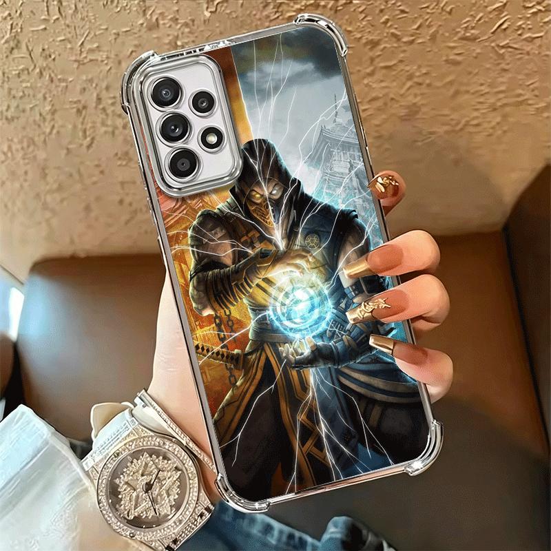 Mortal Kombat Game Plating Phone Case For Samsung A17 A07 A37 A57 A16 A56 A15 A55 A14 A54 A13 A53 A26 A36 A25 A35 A24 A34 A23 A3