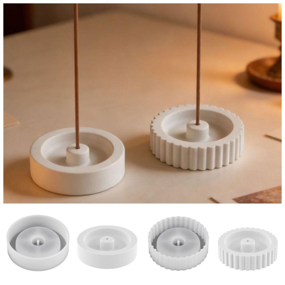 2 Stück weiche DIY-Silikonform Kreative Räuchergefäßform Räucherstäbchenhalterform Heimdekoration