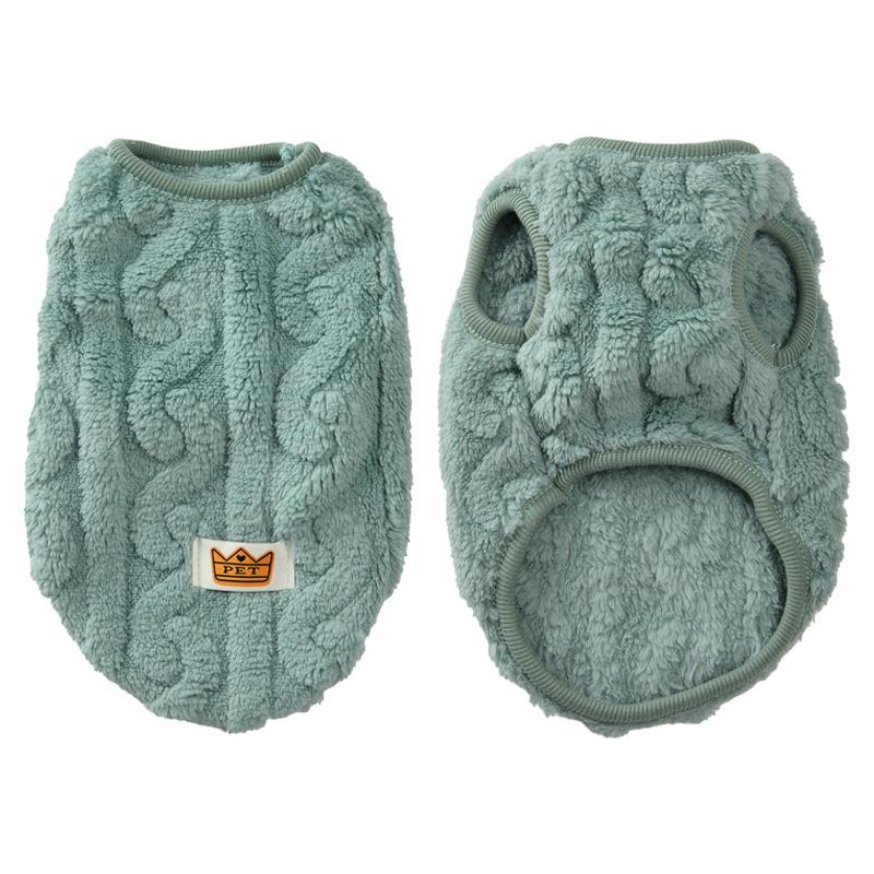 Vestiti in peluche per animali domestici: Carino Gilet in Pile Double-Face per Cani e Gatti - Extra Caldo e Resistente al Freddo per Autunno e Inverno