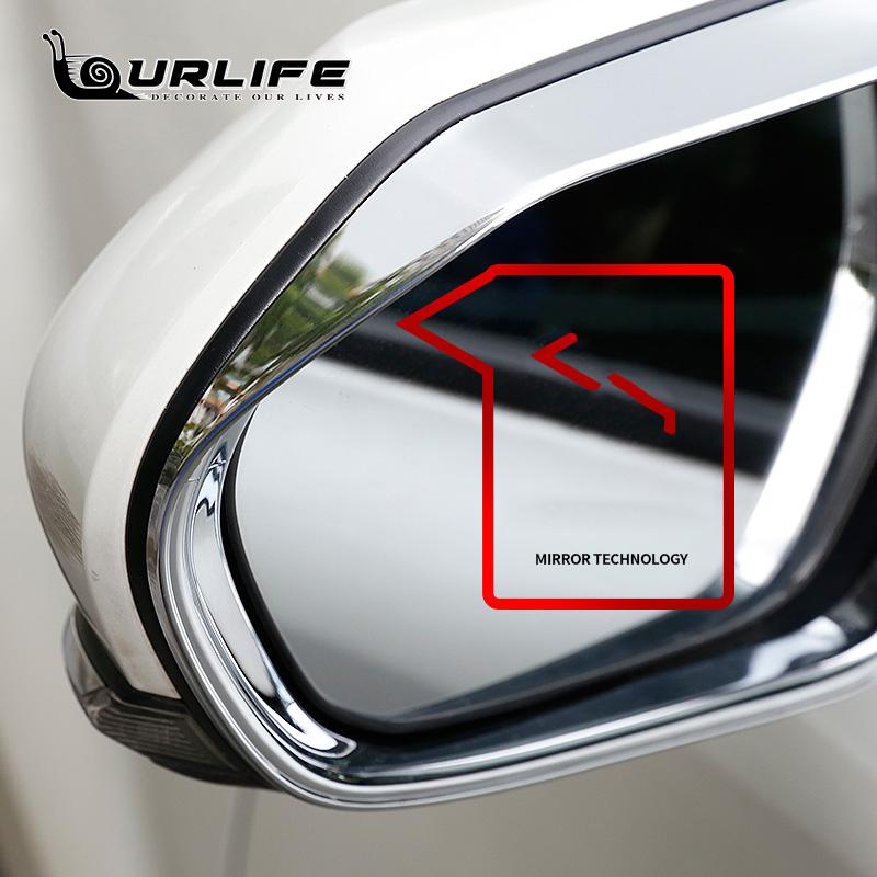 Cobertura de Sobrancelha para Espelho Retrovisor de Carro à Prova de Chuva Guarnição Escudo de Chuva Cromo Prata Para Toyota C-HR CHR C HR XA10