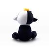 Black and White Sheep Ranboo Sit Plush Doll, Cute Cartoon Stuffed Figure Collectible Toy