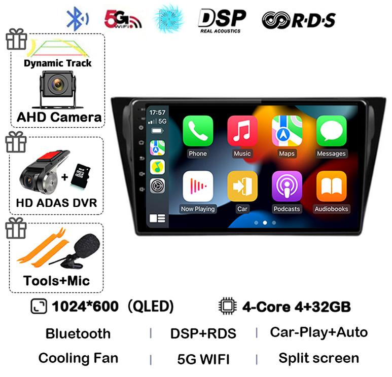 Android 14 Wireless Carplay Auto For VW Volkswagen Bora 2016 2017 2018 Car Radio Autoradio Stereo Multimedia Video Player Audio