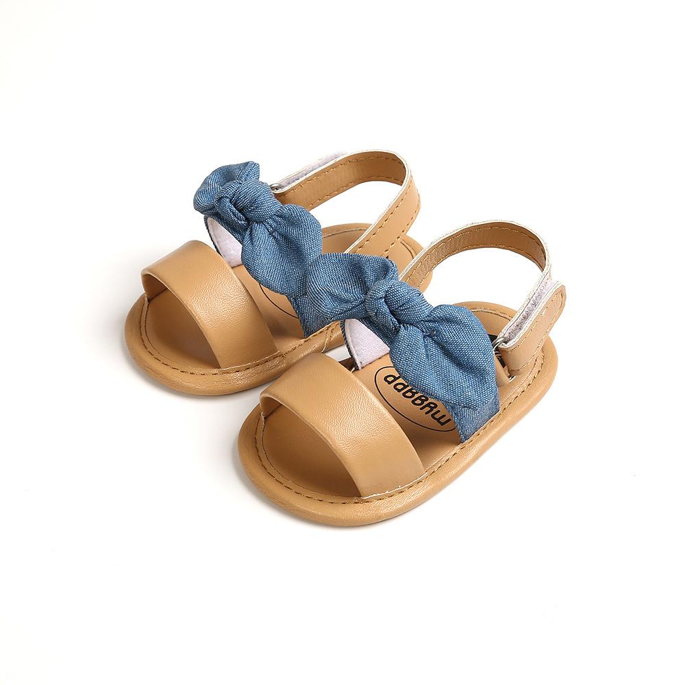

Infant Baby Shoes Girl Shoes New Summer Girl Sandals PU Leather Bowknot Soft Sole Anti-Slip Newborn First Walker Crib Shoes 20