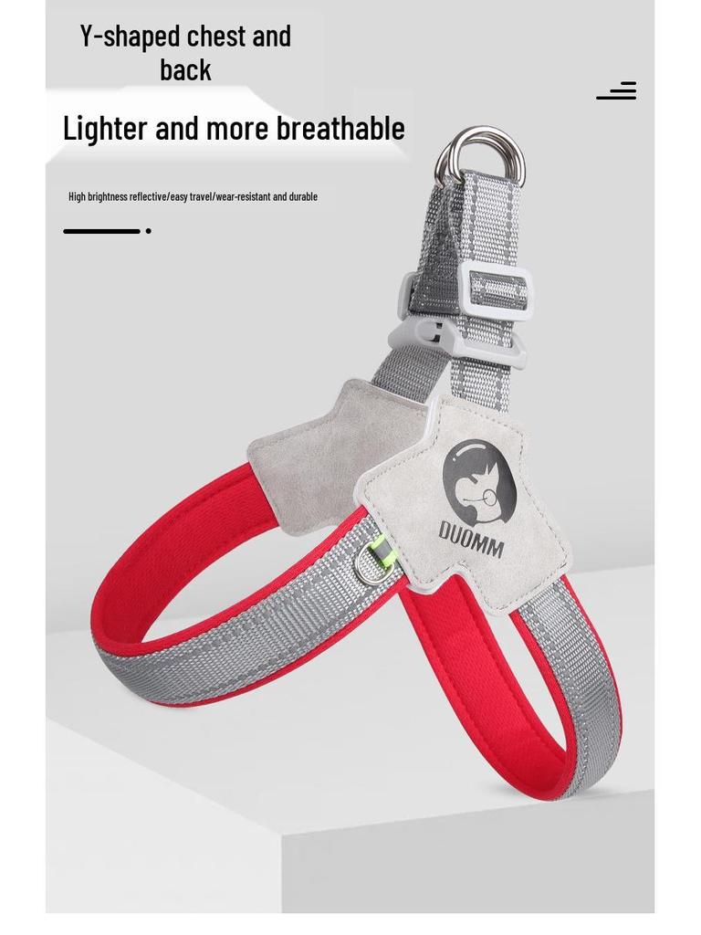 Adjustable Vest Dog Harness and Leash Set for Small to Medium Breeds - Corgi, Shiba Inu, French Bulldog