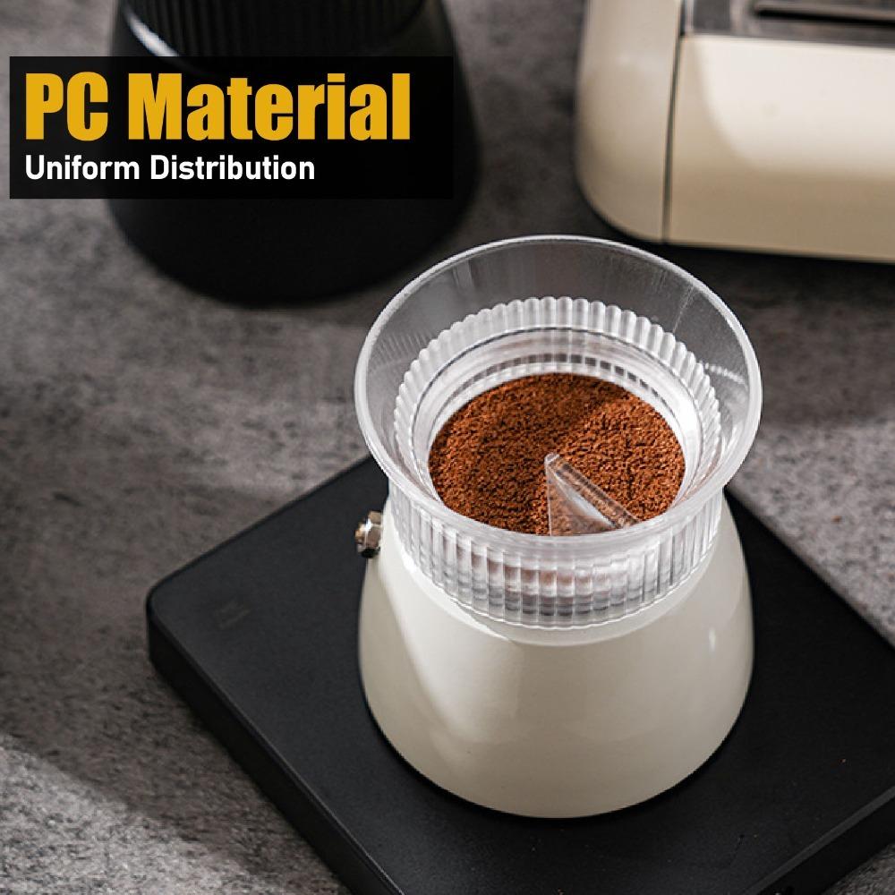 Single Dual Valve Compatible Moka Pot Dosing Funnel Coffee Dosing Ring Coffee Dosing Application 3cup transparent