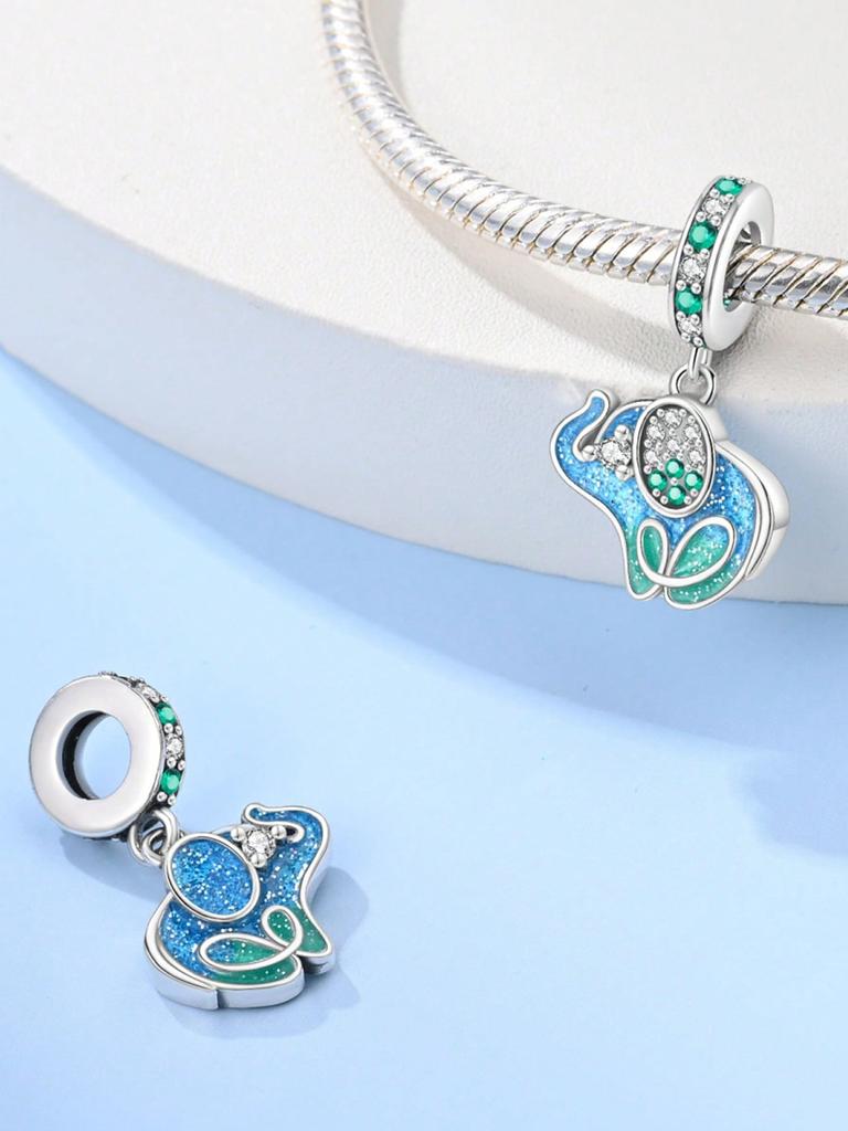 Cute Elephant Music Squirrel Beads Charm Copper Plated Fit Charms Copperoriginal Bracelet For Jewelry Making Diy Charm