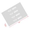 4Pcs Car Door Handle Stickers Tire Rear View Mirror Decals Decoration For MINI Cooper F54 F55 F56 R56 R60 Roadster Clubman Coupe