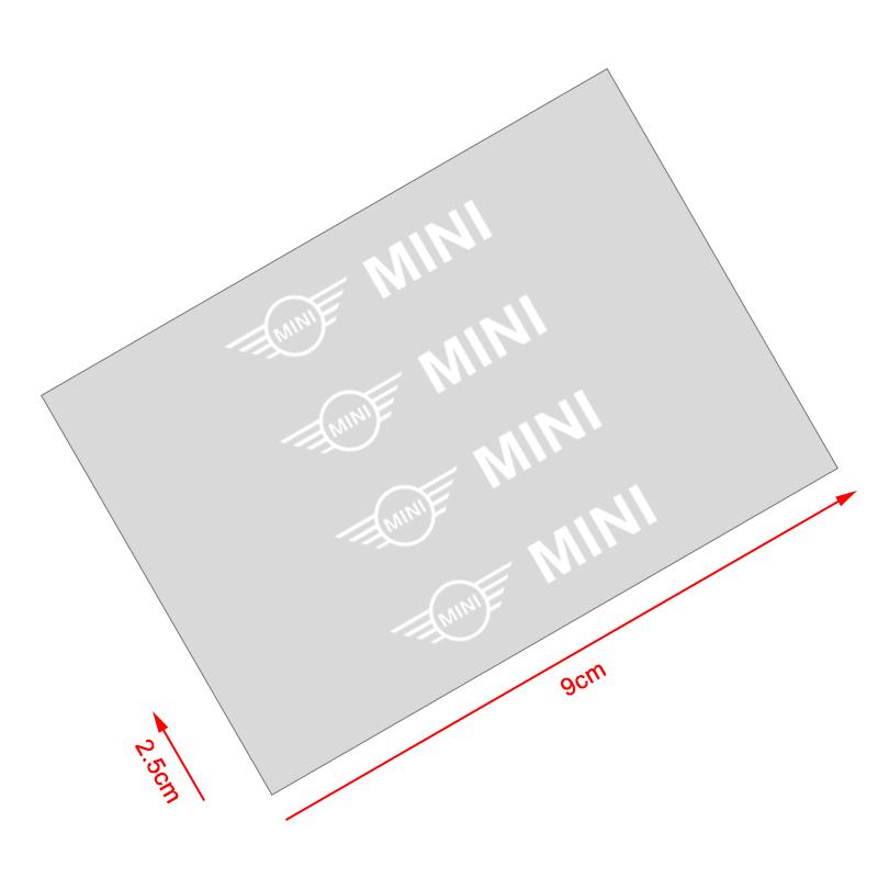 4 stk. Klistremerker for bildørhåndtak Dekaler for dekk og bakspeil For Mini Cooper One S Clubman R50 R53 R56 R60 F55 F56 R57 R58 R59