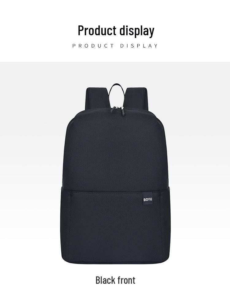 Cross-Border Weiya Lu Multi-Function Colorful Backpack: Student Schoolbag, Business Laptop Bag, Solid Color Casual Backpack.