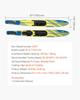 170.2 Cm Water Skis Combo Adults Water Skis with X-9 Adjustable Bindings