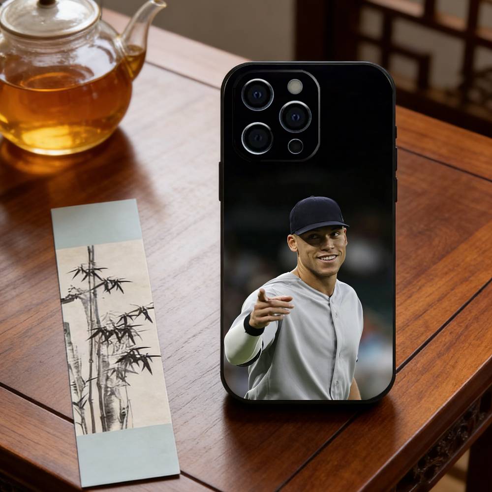 Aaron Judge Phone Case For iPhone 17, 16,15,14,13,12,11 Plus,Pro Max, Others Soft Black Cover