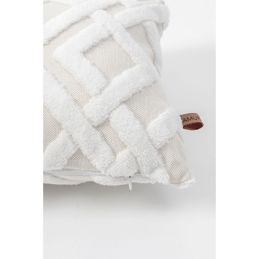 Bohemian Special Design Punch Punch Pattern Decorative Rectangular Throw Pillow Case Mila Gray