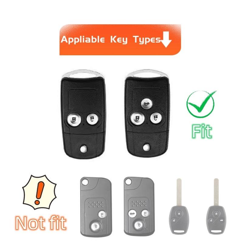 Schlüsselanhängerhülle für Honda Civic Accord CRV HRV Jazz Odyssey für Acura TL TSX ZDX RSX CRZ 2 3 Tasten