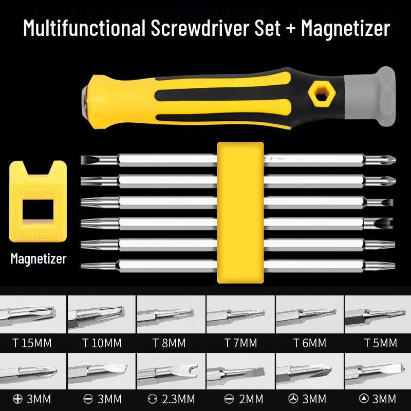 Triangular Socket Screwdriver Set: Y-Type, U-Shape, Inner Triangle, Phillips, Flathead, Three-Wing