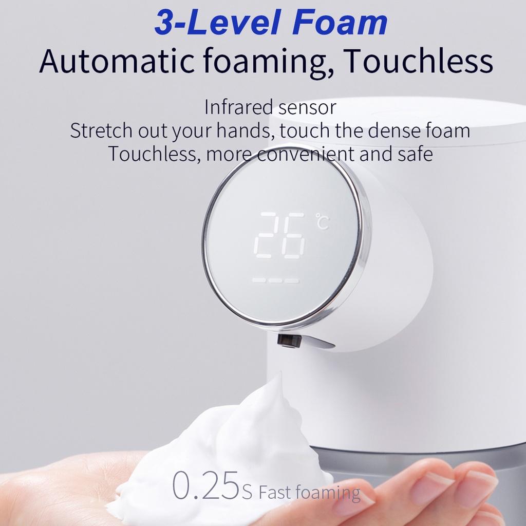 3W 320ML Rechargeable Infrared Induction Automatic Soap Dispenser Waterproof Digital Display Soap Dispenser
