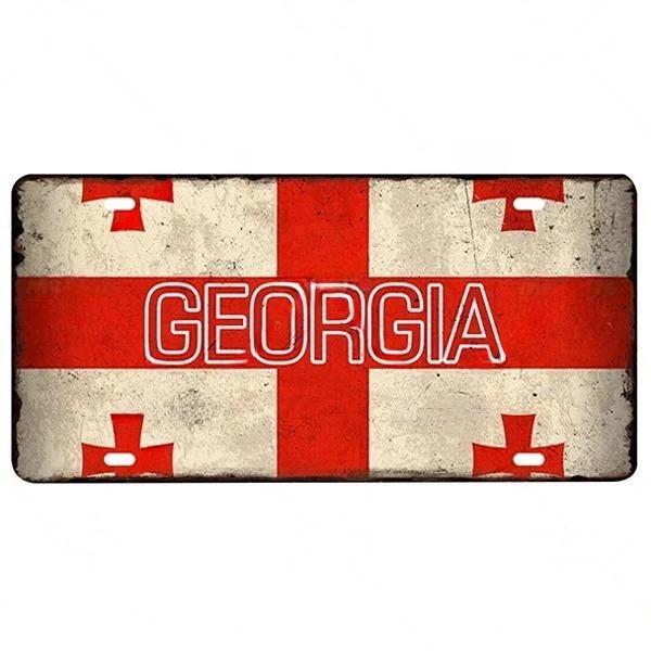 Metal Flag Sign Wall Decor 15x30 Cm Gift for Bar Cafe Office