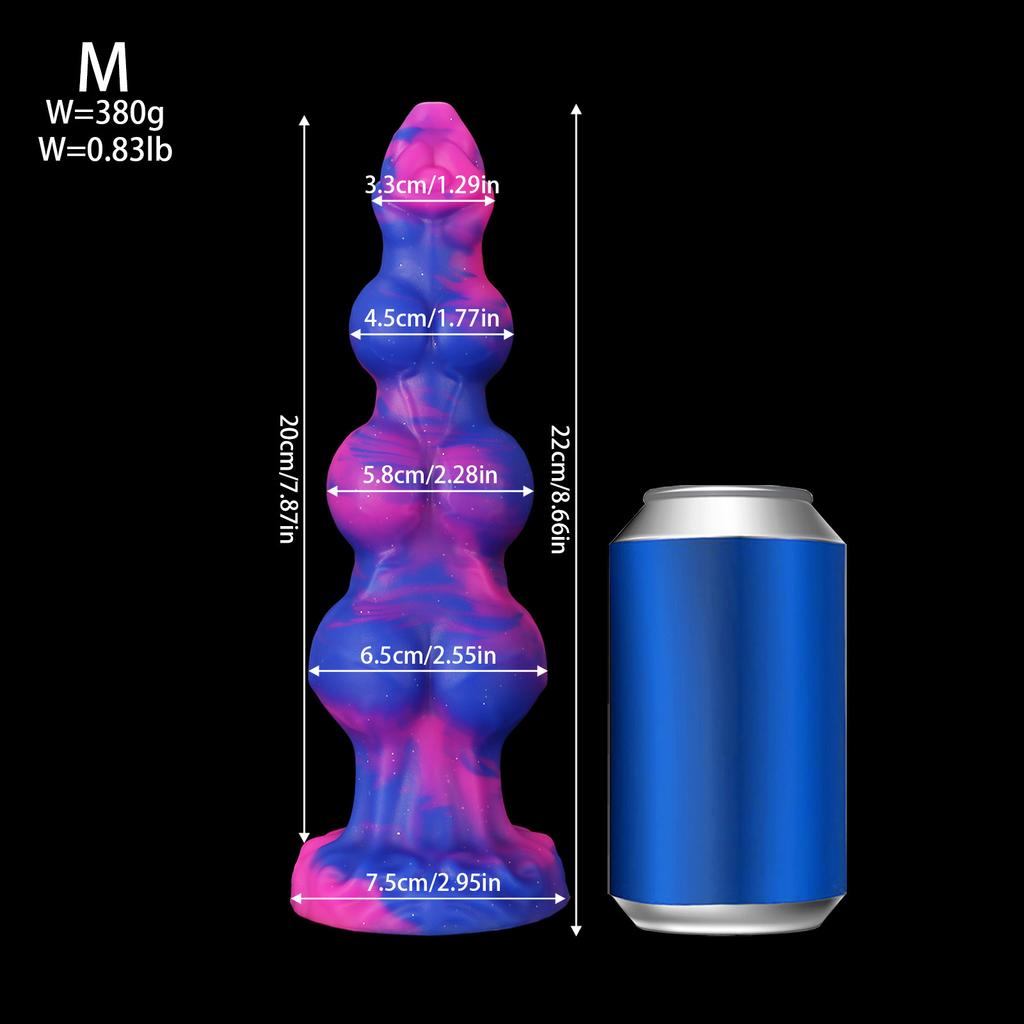 Dierlijke Vorm Hond Knoop Dildo - Realistische Siliconen Anale Stretcher voor Mannen & Vrouwen, BDSM Seksspeeltje met Zuignap