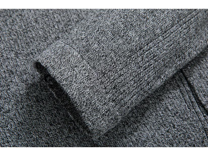 Pardesiu de lungime medie slim fit în stil coreean pentru bărbați - Jachetă cardigan de toamnă, Tricotaje mărime plus