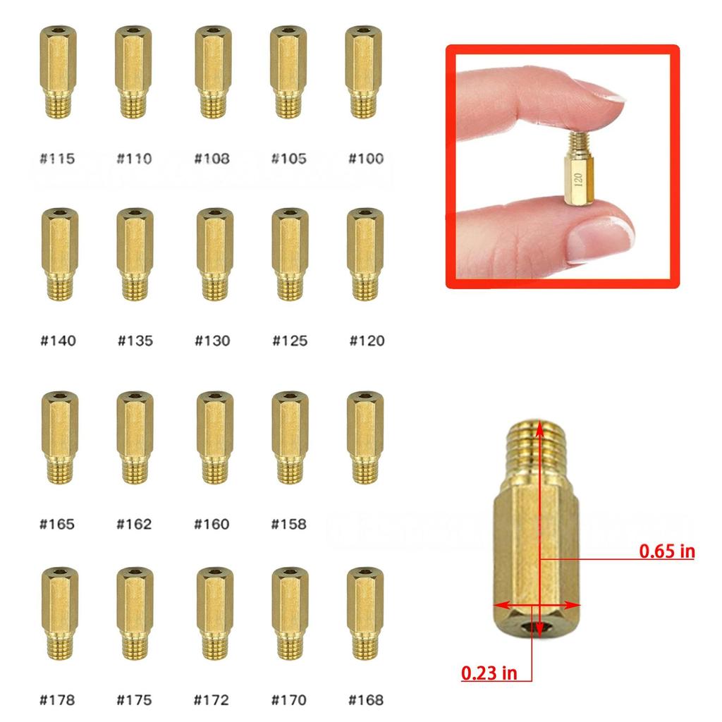 40-Piece PWK PE CVK Carburetor Main & Secondary Fuel Jets Set