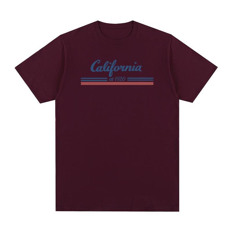 California at 1920 Vintage tshirt Aesthetic Letter Print Streetwear Y2K 90s Cotton Unisex T shirt New TEE TSHIRT Womens tops