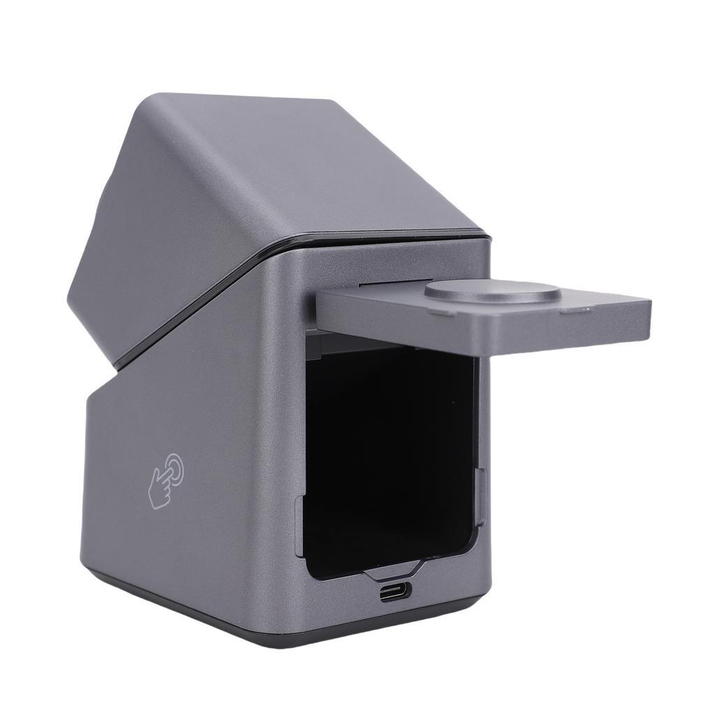 4 in 1 Wireless Charger with 180 degrees  Auto Rotation Watch Charging Station HD Display Clock Smart Trickle Charging