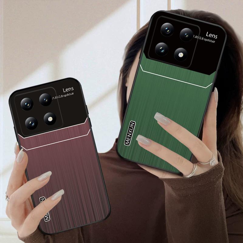 Brauner vertikaler Streifen Für Xiaomi Poco X7 M7 Pro 5G M5 X4Pro 4 M6 4G C65 C75 F6 F5 X6 5 7 X5 F7 Ultra M5S M4Pro 5G weiche Handyhülle