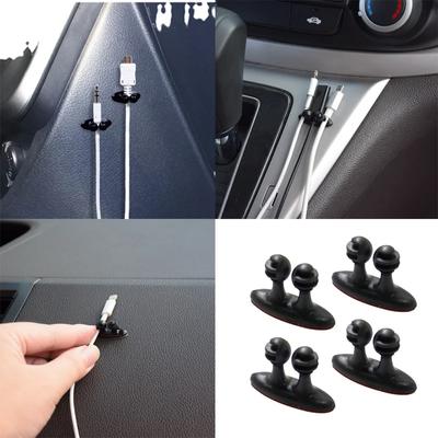 4 mini enrolladores de cables, organizador de cables de carga USB, clips para cables, organizador de escritorio, protectores para el hogar, la oficina y el coche.