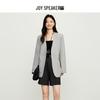 JOY SPEAKER Women's Simple V-Neck Loose Casual Blazer