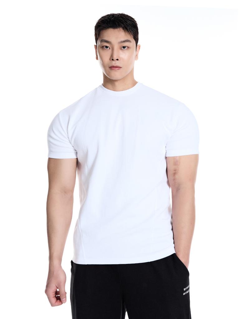 BYSEC [Set] Perfect Premium Double-Sided Plain Muscle Fit Short Sleeve T-Shirt_7 Colors