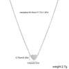 Metal Heart Pendant Multi-Purpose Stylish Clavicle Neck Chain Wear Resist All-Match Pendant Choker Gifts for Friend