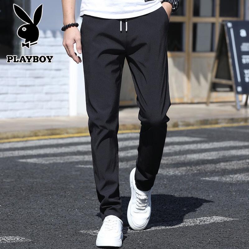 Playboy Men s Summer Casual Straight-Leg Pants 38