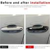 For Toyota Tacoma 2016 -  Gloss Black Side Door Handle Covers Trim x 4pcs