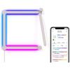 Appliques Murales - Nanoleaf - Lines Squared - 4 Barres Lumineuses LED RGBW - Connecteurs 90 Degrés - Intérieur