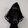 Y2K Goth Punk Zip-Up Hoodie Unisex Streetwear Oversized Cotton Sweatshirt Teens Adults