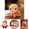 Cute Christmas Santa Claus Deer Plush Toy Doll For Kids