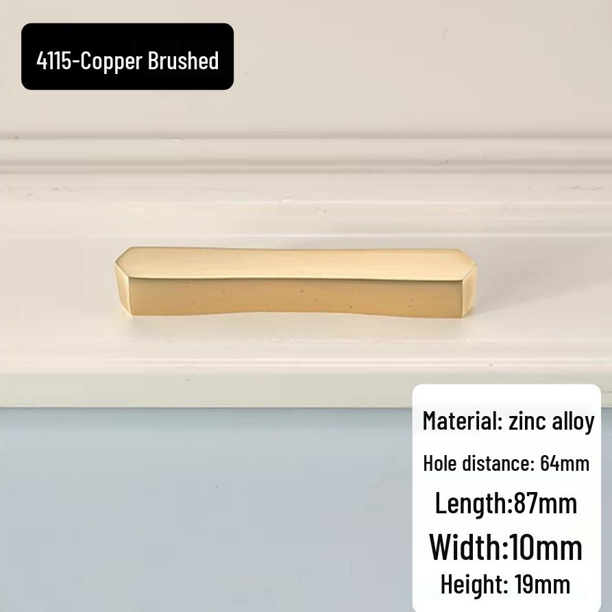 Modern Minimalist Zinc Alloy Cabinet Door Handle