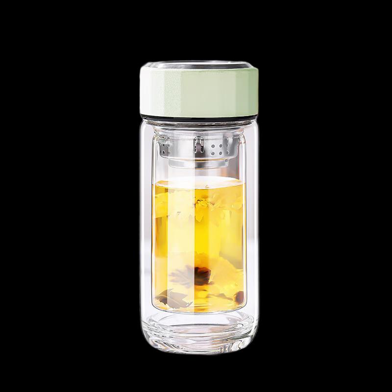 Shangqi Double-Wall High Borosilicate Glass Tea Infuser Cup