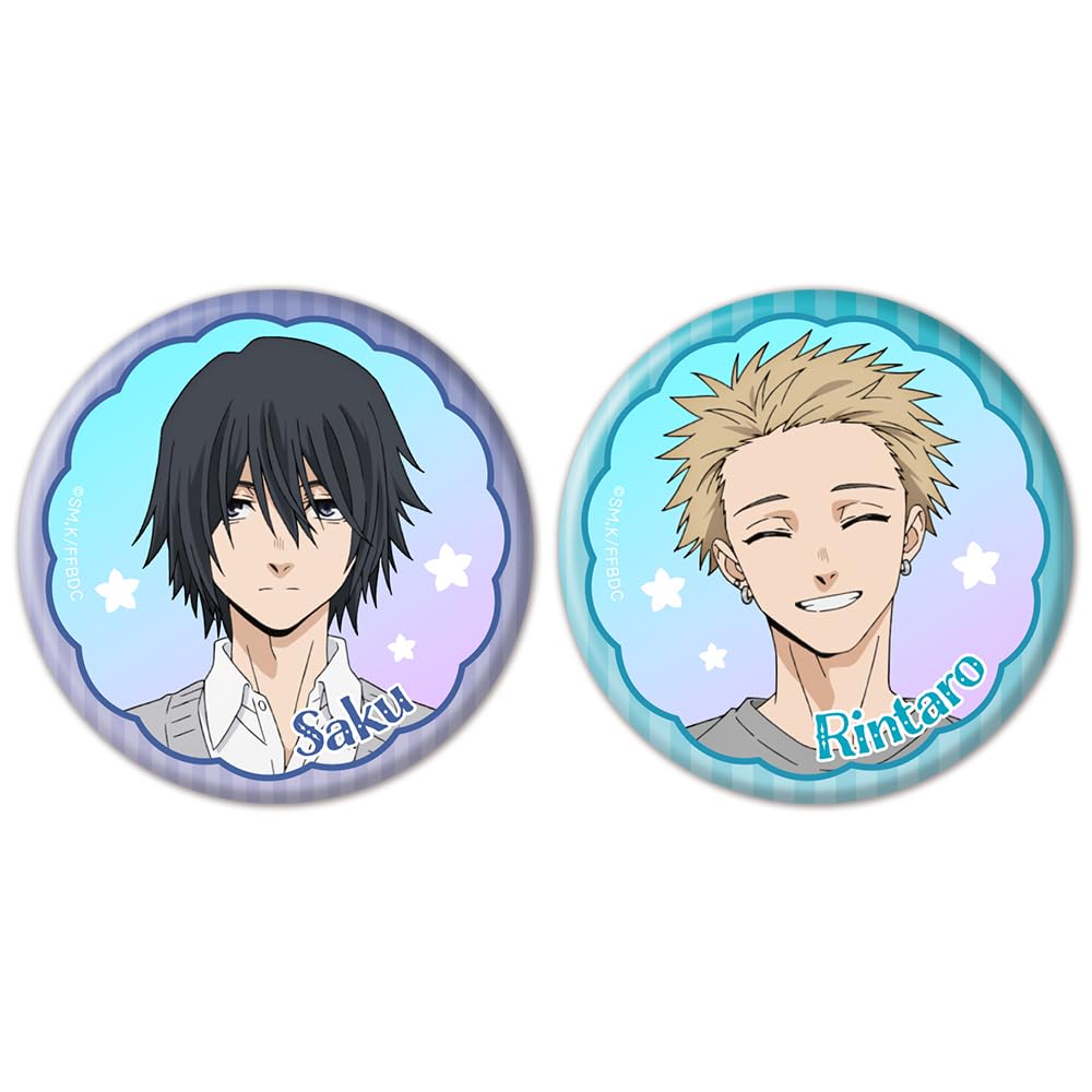 ТВ-аниме «Ароматные цветы расцветают величественно» Нацудзава Саку и Цумуги Ринтаро Набор из 2 значков-пинов «Аврора»
