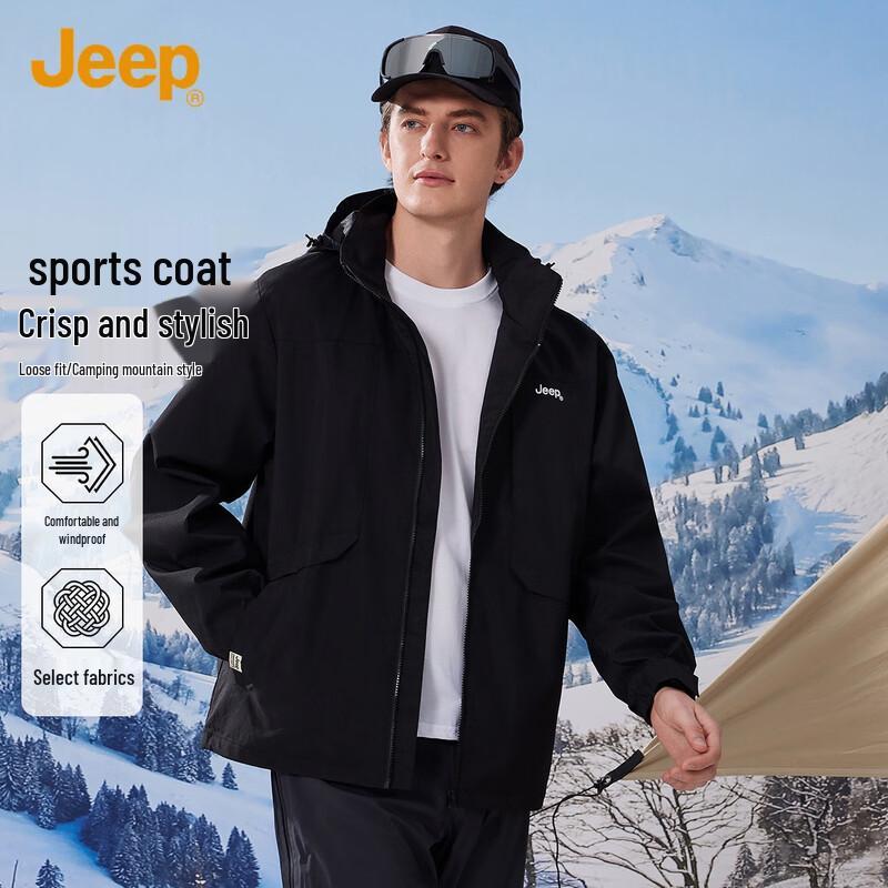 

JEEP Men s Spring Autumn Casual Jacket 4XL