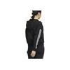 adidas Three-Stripe Logo Print Hooded Jacket Women Jacket Black HM7046