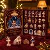 Calendario de Adviento de Cuenta Regresiva de Navidad 2D con Cajas para Regalar y Recuerdos de Fiesta
