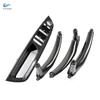 only LHD For BMW X5 X6 E70 E71 E72 4pcs Carbon Texture Car Interior Door Handle Pull Window Control Panel Replacement Cover
