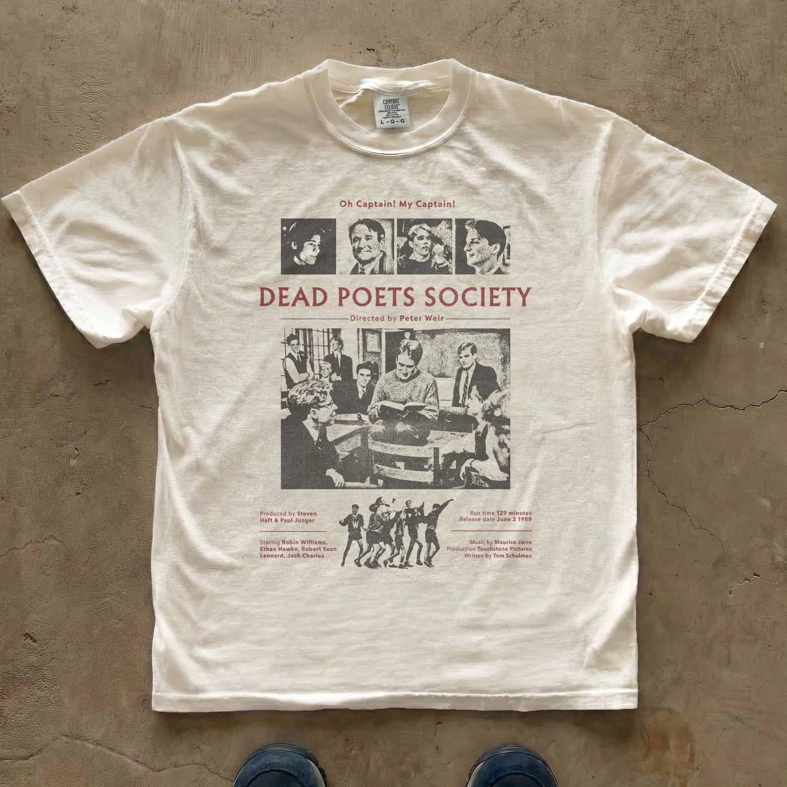 Dead Poets Society tee | Movie Poster Graphic T-Shirt S