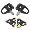 KIMISS Road Bike Pedals Aluminum Alloy with Cleats Bicycle Repair Replacement with Fittings Lightweight Load Capacity SPD-SL Self-Locking