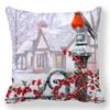 1 piece of Christmas Day party decoration pillowcase Winter Snowman animal print cushion suite room home decoration gift
