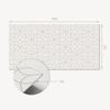 Self-Adhesive Panel With Graphics For Dining Room PVC 100x50 cm Geometric Floral Pattern