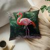 1pc Flamingo Single Sided Printed Throw Pillow Sofa Cover